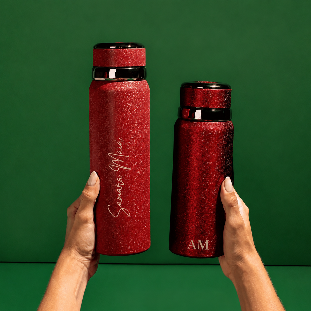 Garrafa térmica Deluxe personalizada laser | AMOUH
