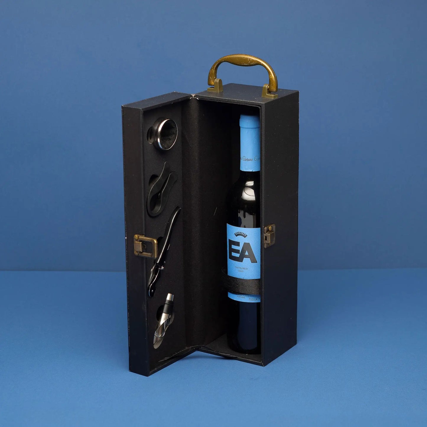 Maleta porta vinho Deluxe personalizada a Laser | AMOUH