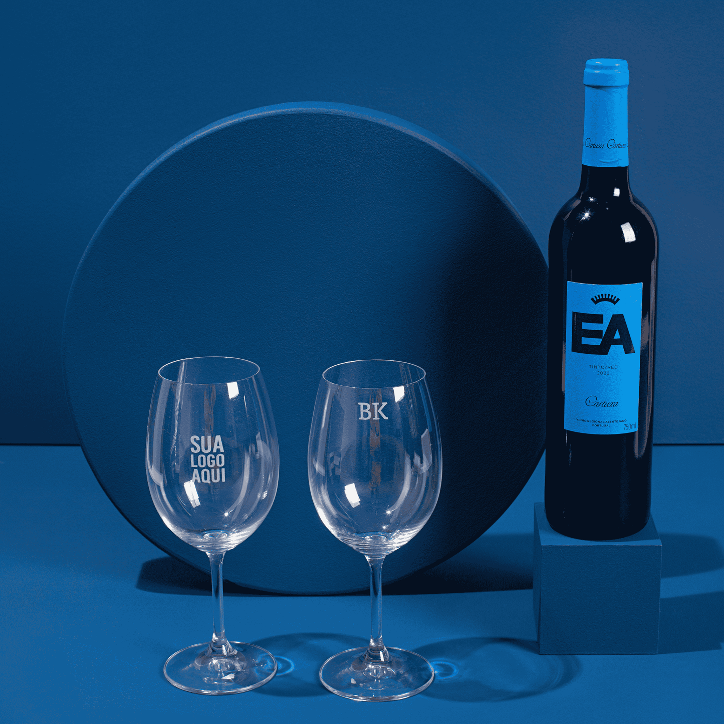Taça de Vinho Personalizada Royale M Cristal ou Vidro | AMOUH