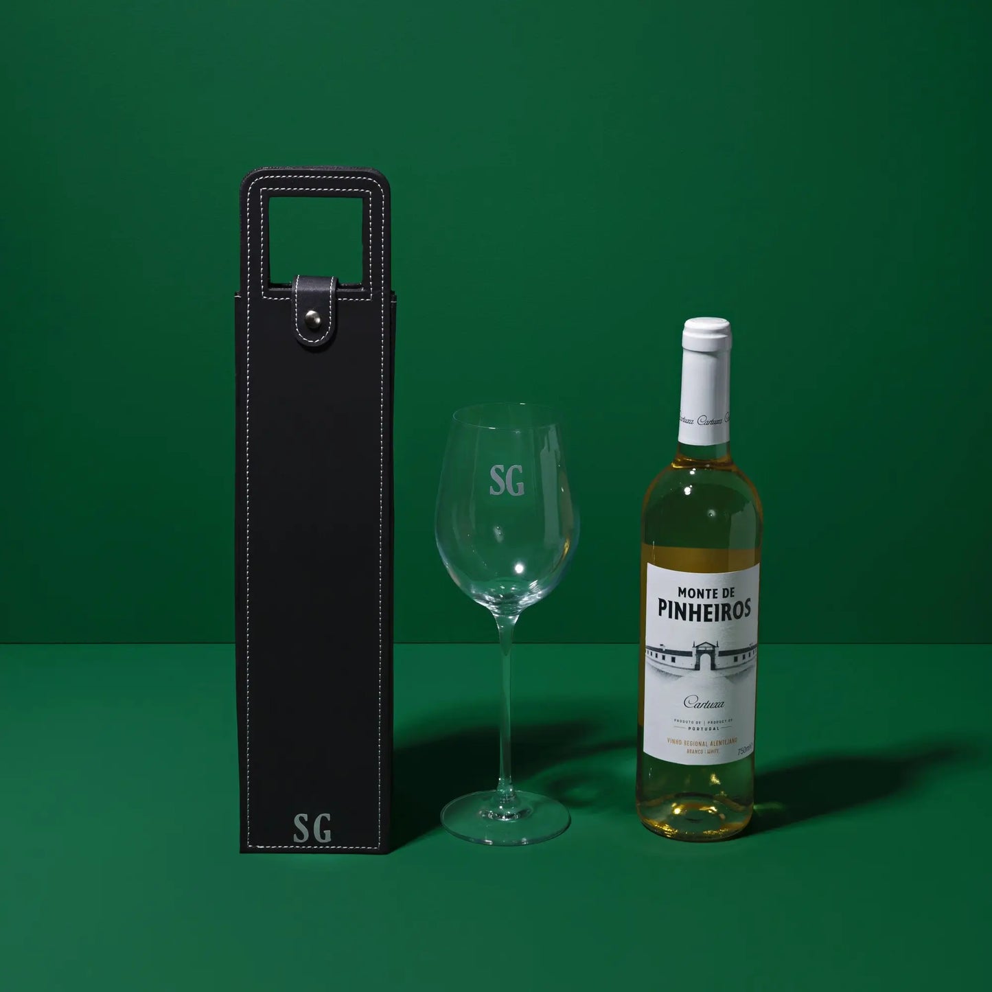 Case de Vinho Personalizado | Wine Bag em Couro Sintético Amouh
