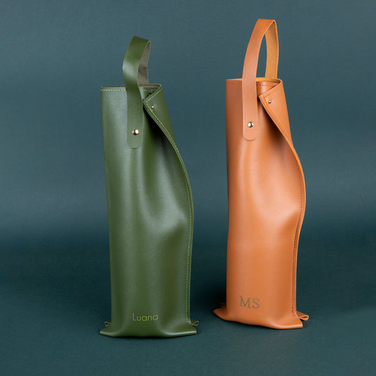 Bolsa para Vinho em Courino Personalizada | Amouh