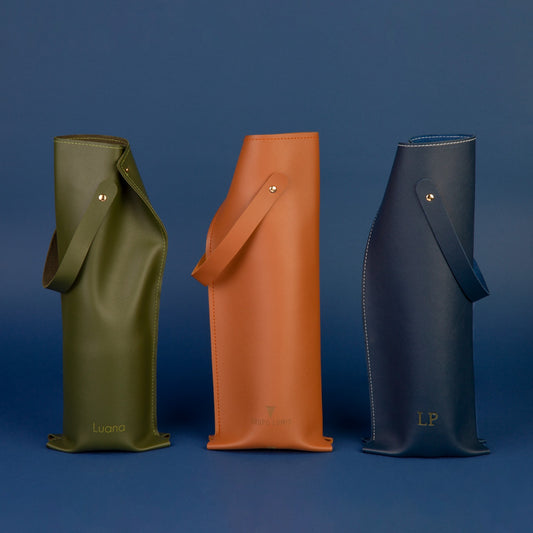 Bolsa Courino Para vinho Personalizada | Amouh