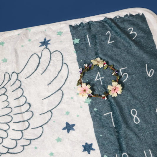 Cobertor tapete mesversario para bebê| Amouh