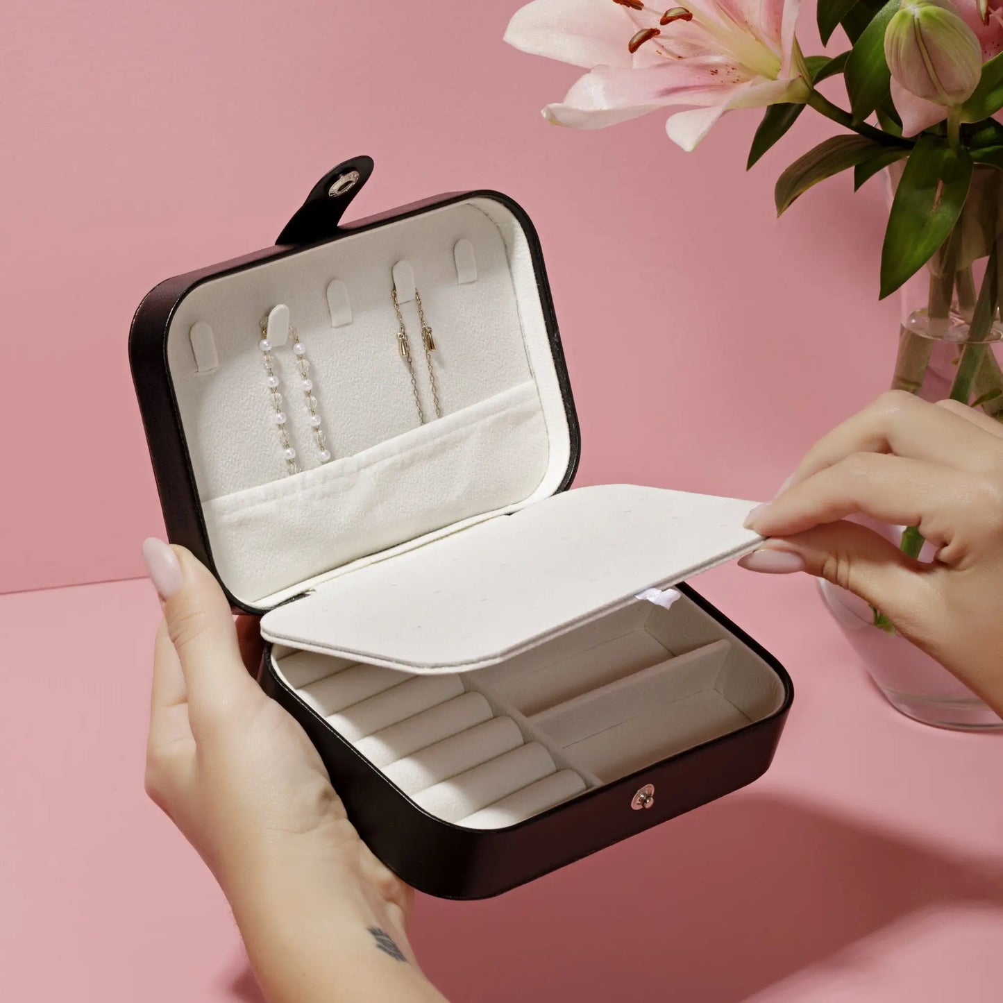 Box To Go G - Porta joias Compacto Viagem personalizado | AMOUH