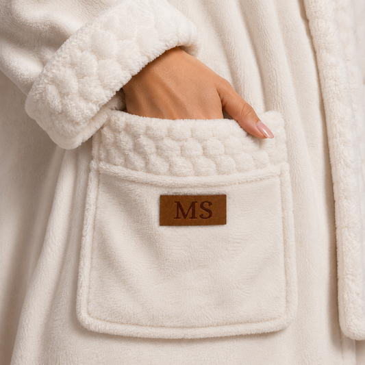 Roupão Deluxe Personalizado Branco | Amouh
