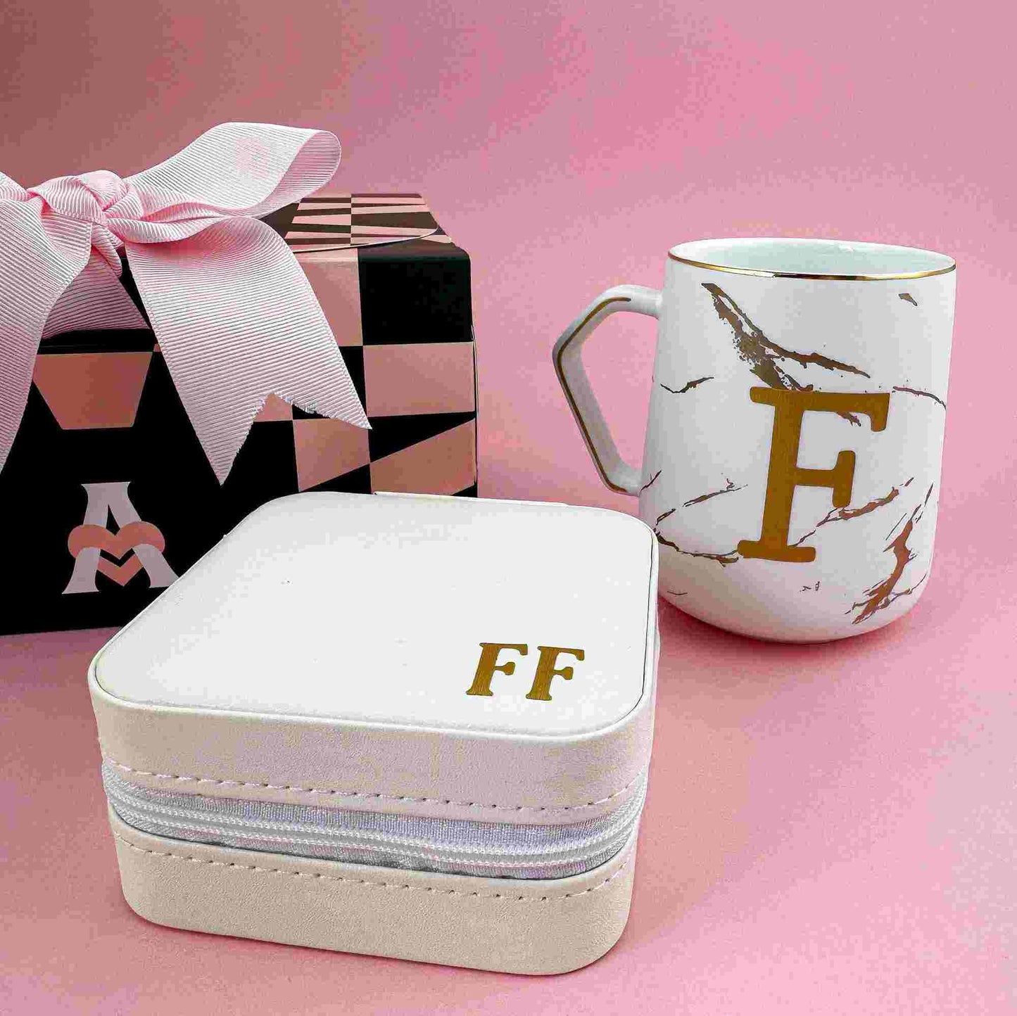 KIT BOX TO GO P + CANECA MARMOR NA CAIXA P