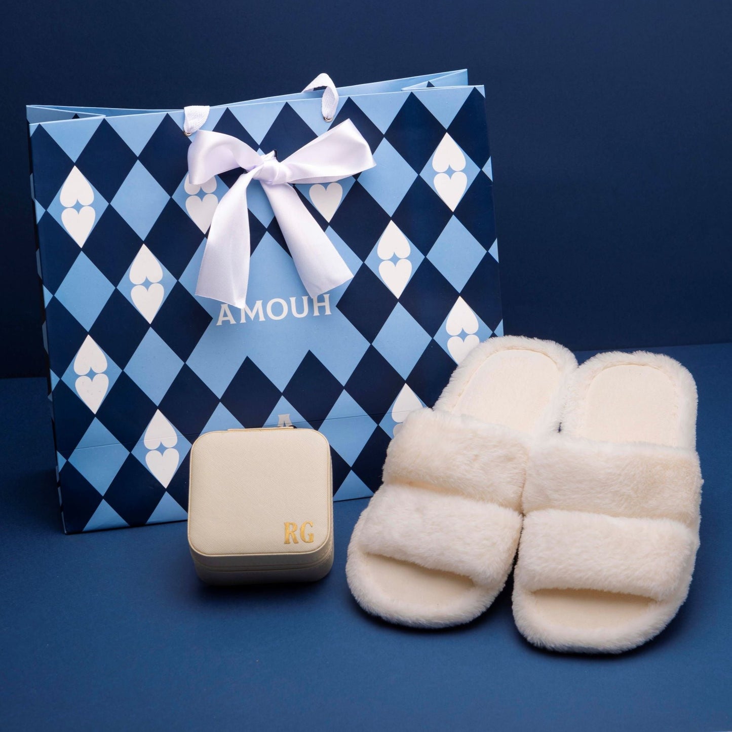 Kit Pantufa + Box to Go P Personalizado + Sacola Amouh