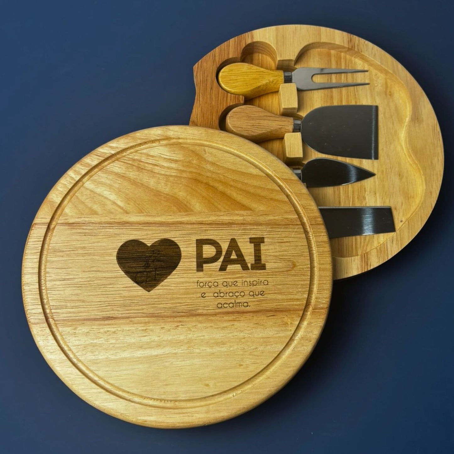 Tábua de queijos bambu com utensílios servir | AMOUH