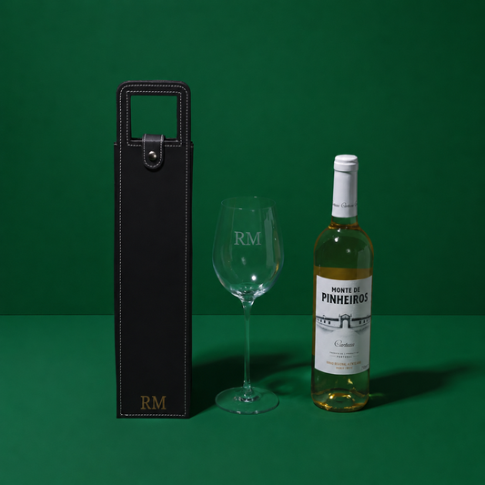 Case de Vinho Personalizado | Wine Bag em Couro Sintético Amouh