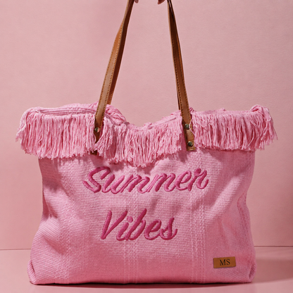 Bolsa de praia personalizada Summer Vibes | Amouh
