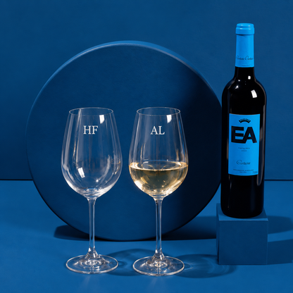 Taça de Vinho Personalizada Royale M Cristal ou Vidro | AMOUH