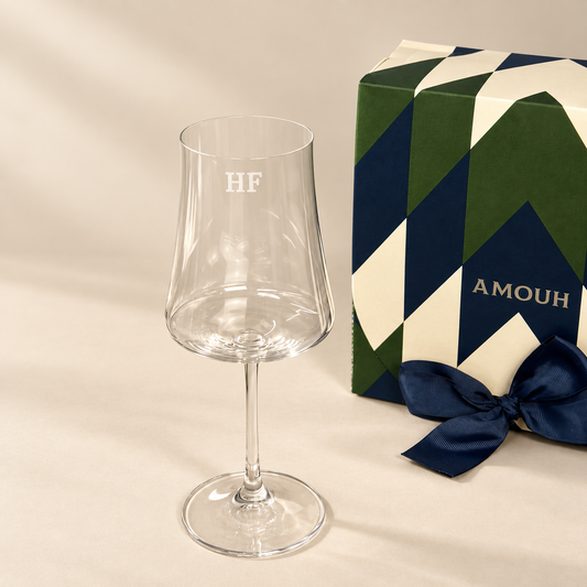 Taça de vinho personalizada laser Royale G cristal | Amouh