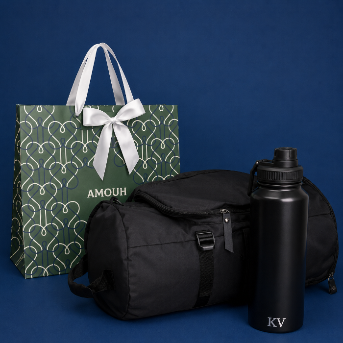 Kit para Ele: Mochila + Garrafa Super Bottle 800ML + Sacola Amouh