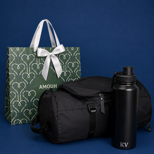 Kit para Ele: Mochila + Garrafa Super Bottle 800ML + Sacola Amouh