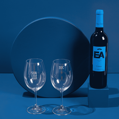 Taça de Vinho Personalizada Royale M Cristal ou Vidro | AMOUH