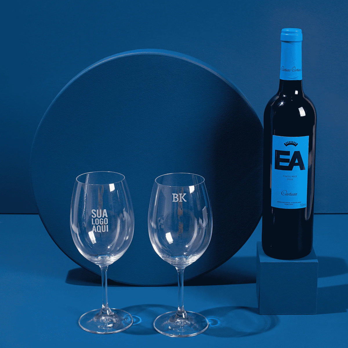Taça de Vinho Personalizada Royale M Cristal ou Vidro | AMOUH