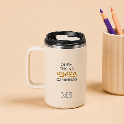 Caneca Térmica de Café Personalizada 400ml | AMOUH
