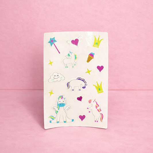 Stickers Cartela Adesivos Temáticos - Unicórnio | Amouh