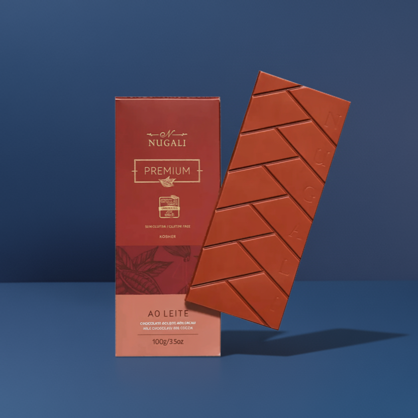 Chocolate Premium Nugali 45% Cacau – Barra 100g | Amouh