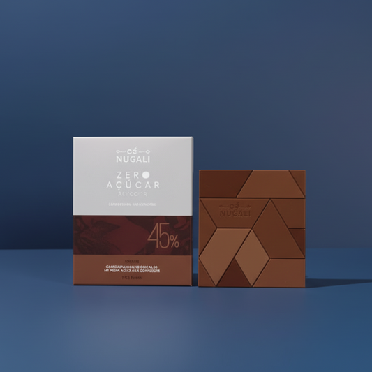 Chocolate Premium Nugali – Tablete 40g Café ou Zero Açúcar | Amouh