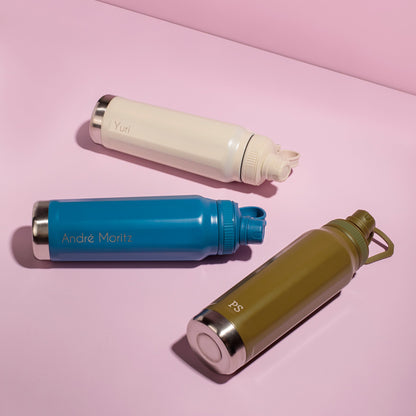 Garrafa Térmica Esportiva Inox 850ml – Personalizada | AMOUH