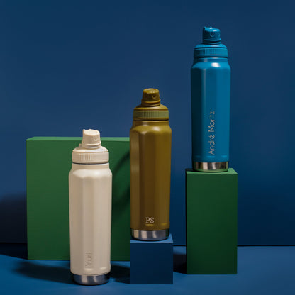 Garrafa Térmica Esportiva Inox 850ml – Personalizada | AMOUH