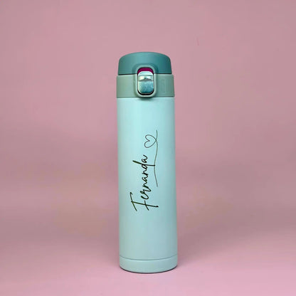 Garrafa térmica Inox Teen 450ml personalizada laser | AMOUH
