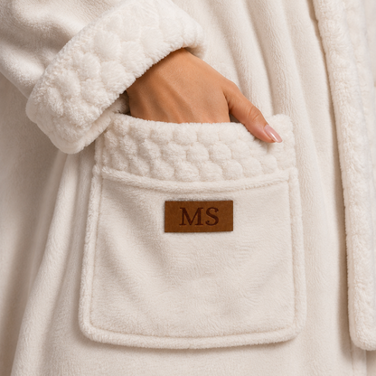 Roupão Deluxe Personalizado Branco | Amouh
