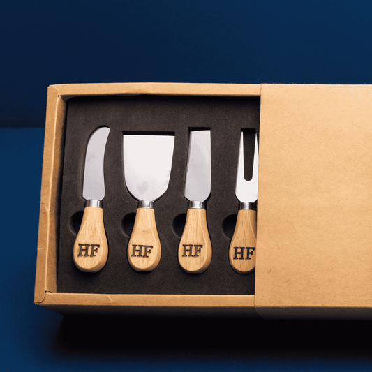 Conjunto jogo para cortar queijos todo dia personalizado laser | AMOUH