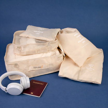 Kit organizador de mala de viagem completa 7 peças | AMOUH