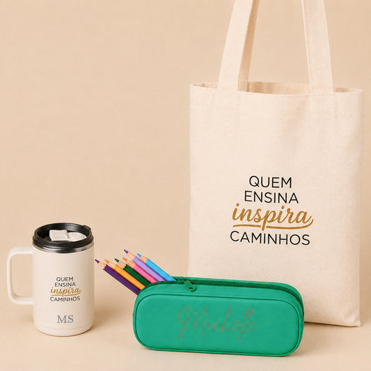 Kit 1 Especial Professores Personalizado | Amouh