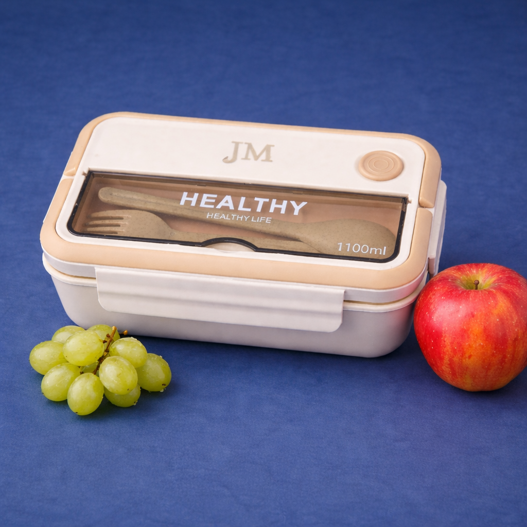 Marmita Bento Off White Personalizada | Amouh
