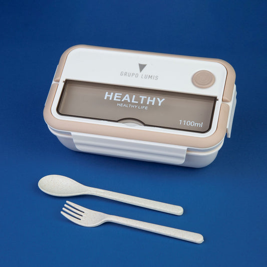 Marmita Bento Off White Personalizada | Amouh