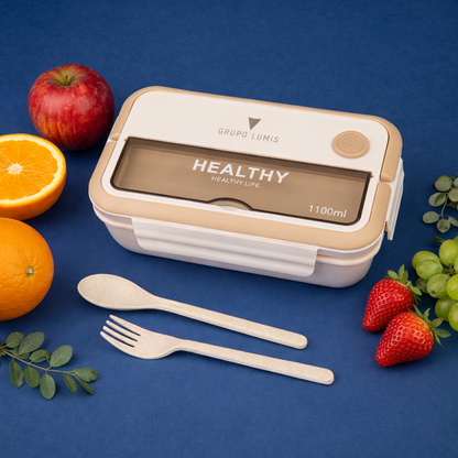Marmita Bento Off White Personalizada | Amouh