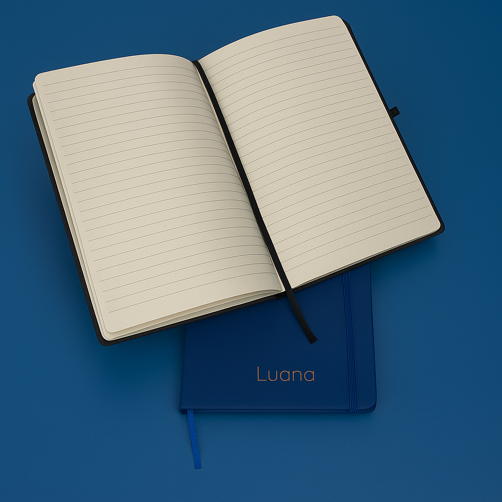 Caderno Moleskine Executivo A5 Pautado Personalizado | AMOUH
