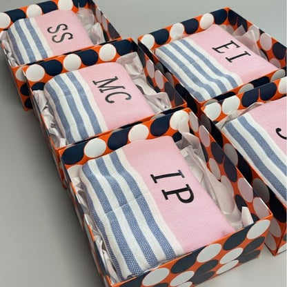 Toalha canga de praia turca personalizada com inciais | Amouh