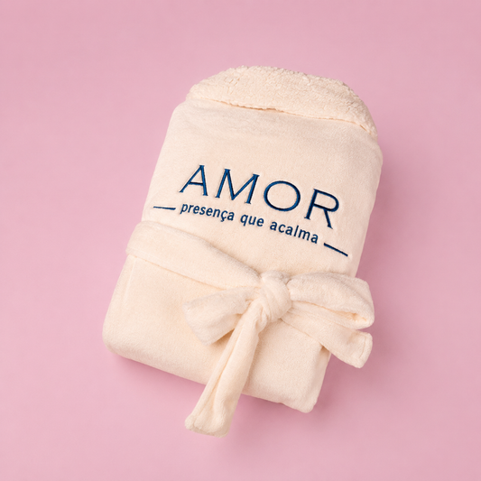 Roupão Deluxe Branco - Especial Namorados | AMOUH