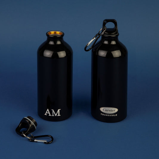 Garrafa Squeeze Preta com Chaveiro 500ml | Amouh