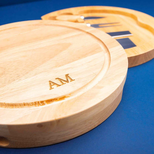 Tábua de queijos bambu com utensílios servir | AMOUH