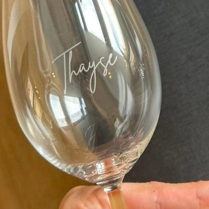 Taça de Vinho Personalizada Royale M Cristal ou Vidro | AMOUH