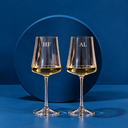 Taça de vinho personalizada laser Royale G cristal | Amouh