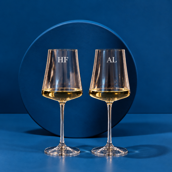 Taça de vinho personalizada laser Royale G cristal | Amouh