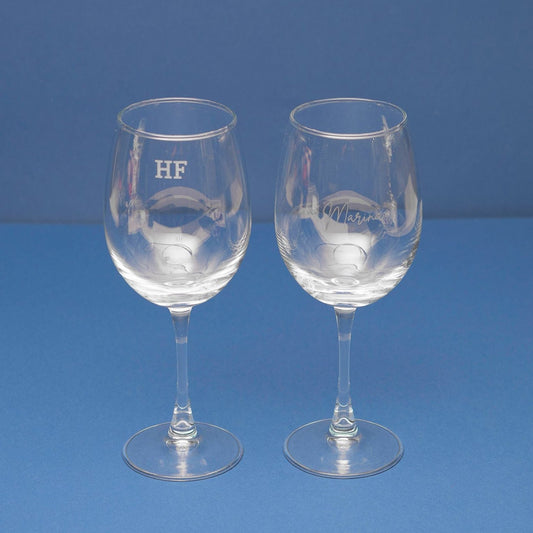 Taça de Vinho Personalizada Royale M Cristal ou Vidro | AMOUH