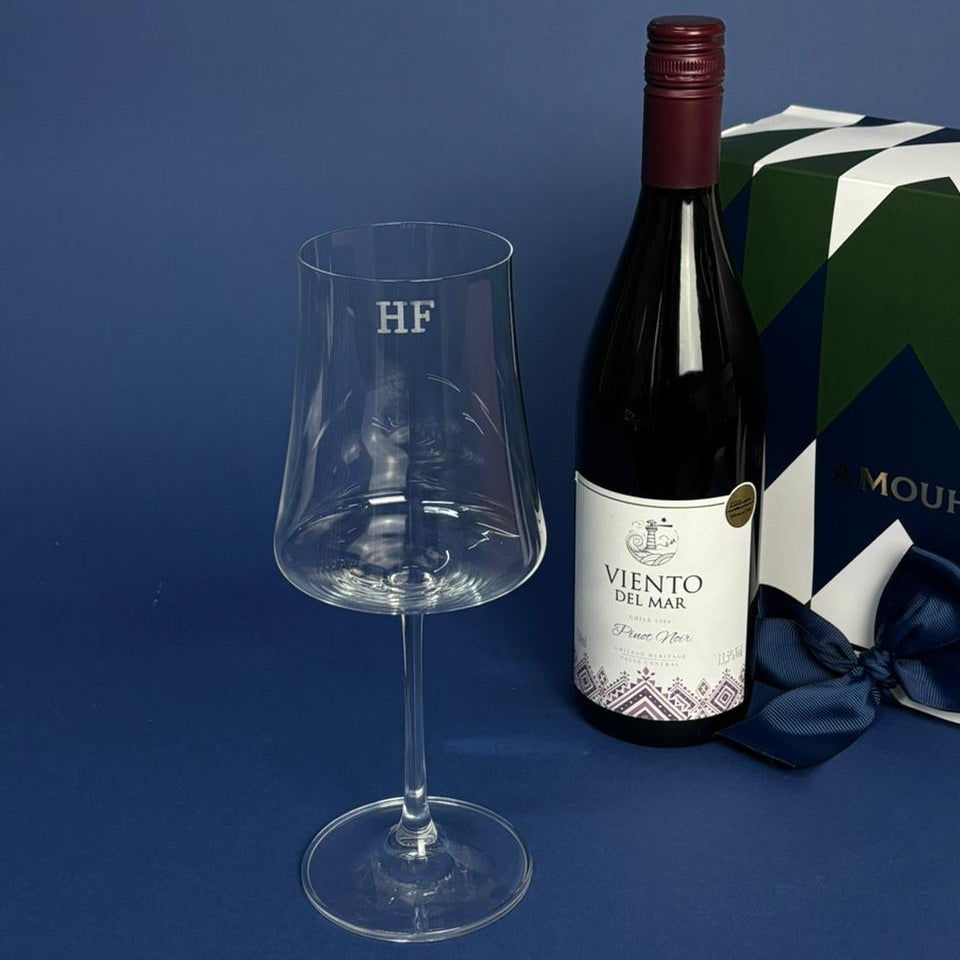 Taça de vinho personalizada laser Royale G cristal | Amouh