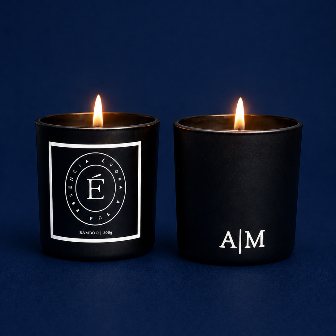 Vela Personalizada Aromatizada Bamboo | Évora